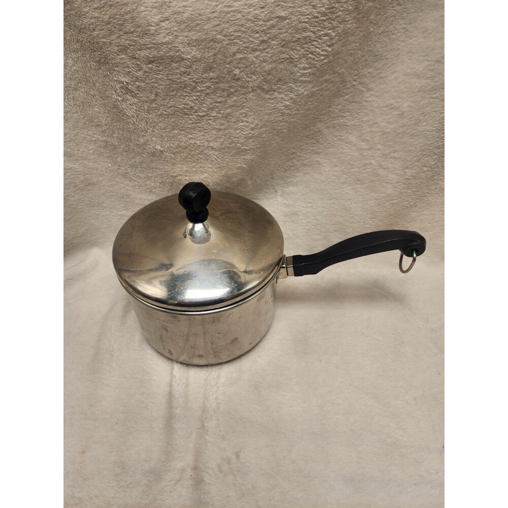 Vintage Farberware 2 Quart Pan Stainless Steel Aluminum Classic With Lid